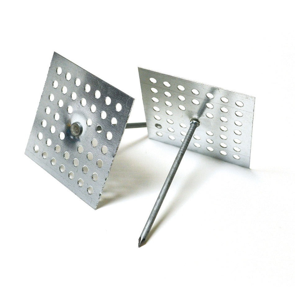 Perforated Base Insulation Pin/Hanger with Washer
