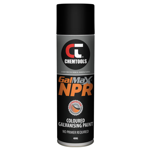 Galmax NPR Black Galvanising Paint  - 400gm Aerosol