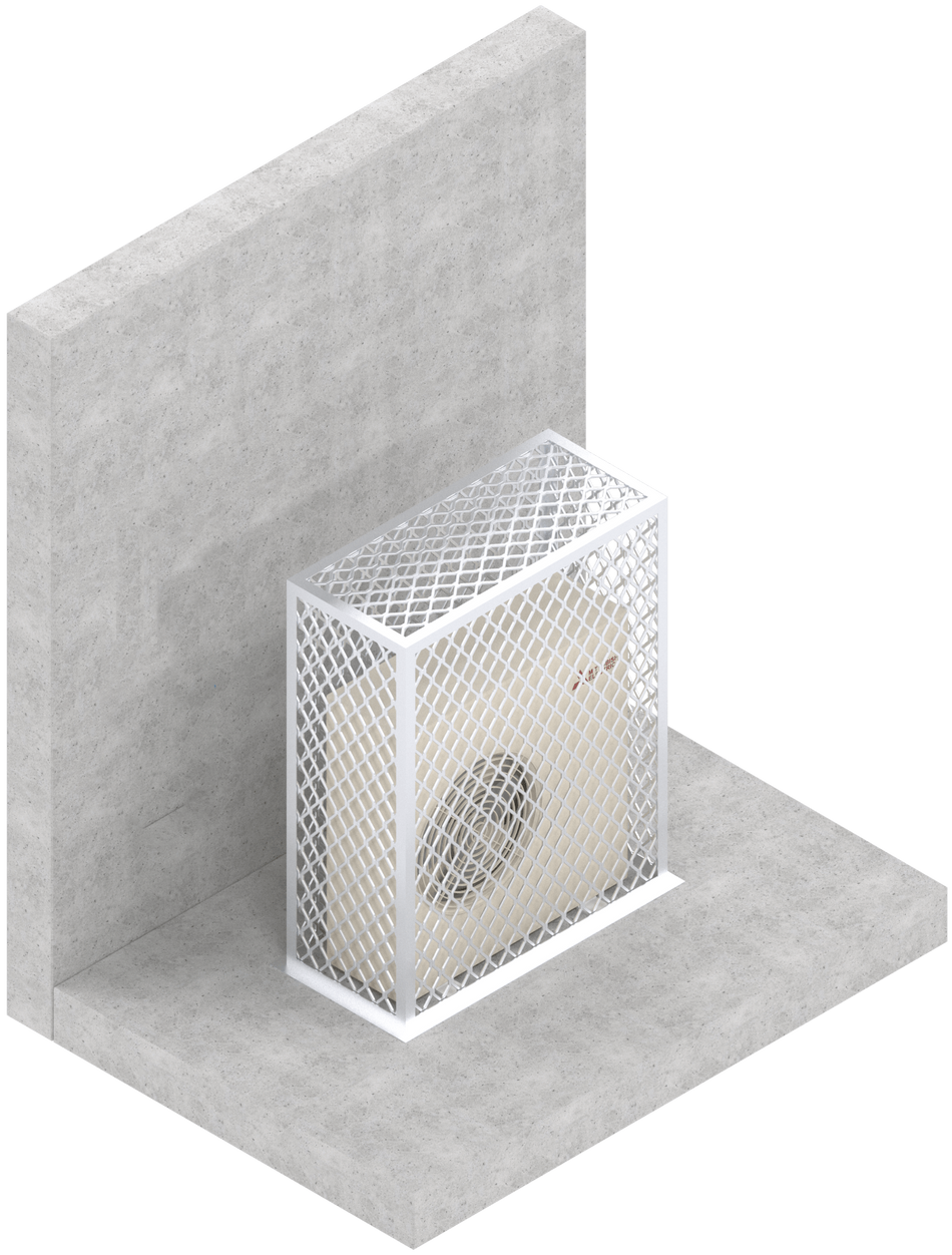 Security Cage AC Cover - Aluminium
