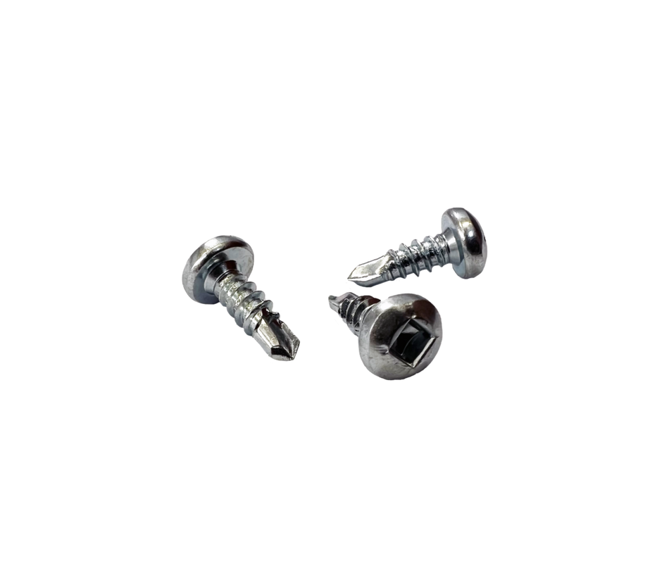 Tech Screws - Metal 8 x 1/2" Pan Head Self Drilling - Zinc Plated