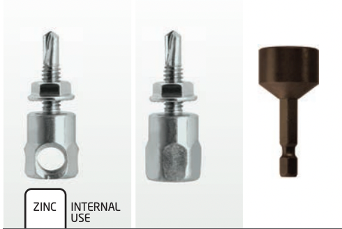 Driver - Steel & Timber Vertigo Socket, 16mm