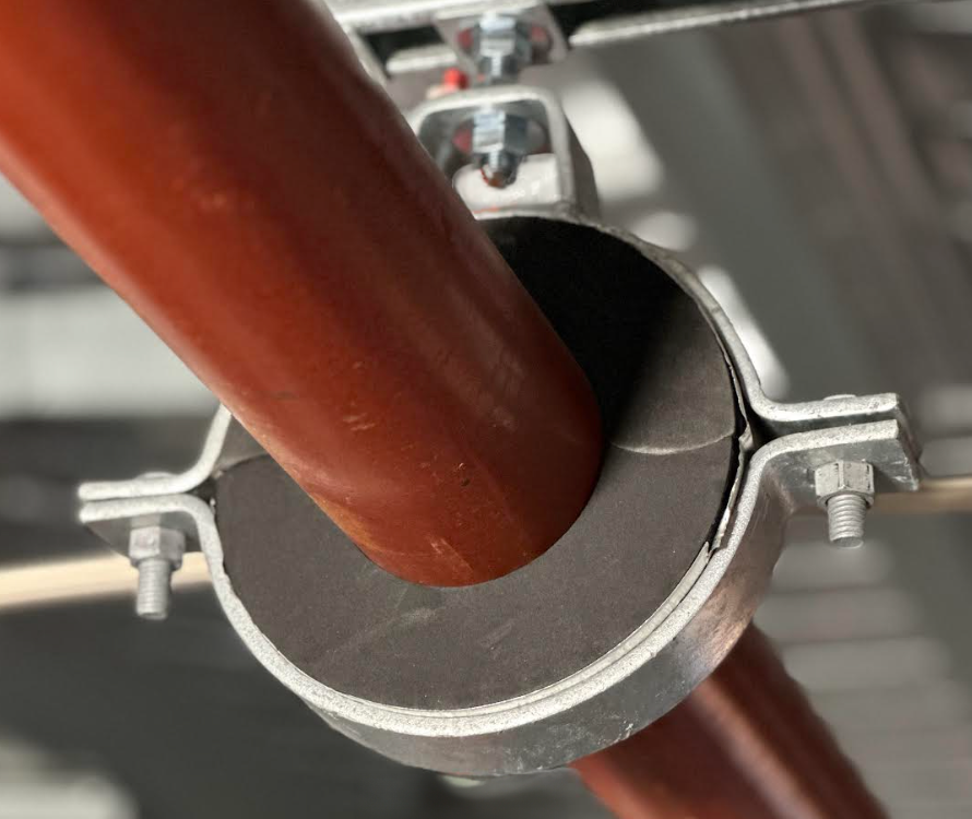 Thermaloc Block Pipe Support - Foil Outer