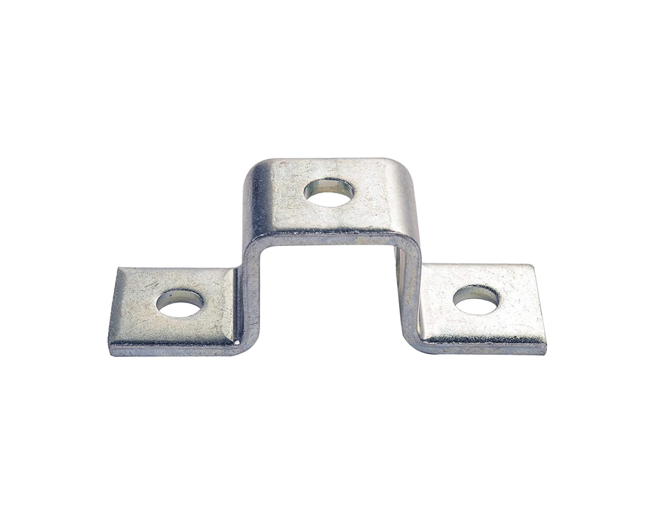 U-Shaped 3 Hole Bracket for 41mm x 21mm - HDG (Hot Dipped Galvanised)