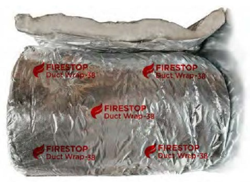 Firestop Duct Wrap Foil Face - (38mm thick insulation)